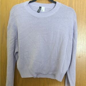 H&M Light Purple Crew Neck Sweater